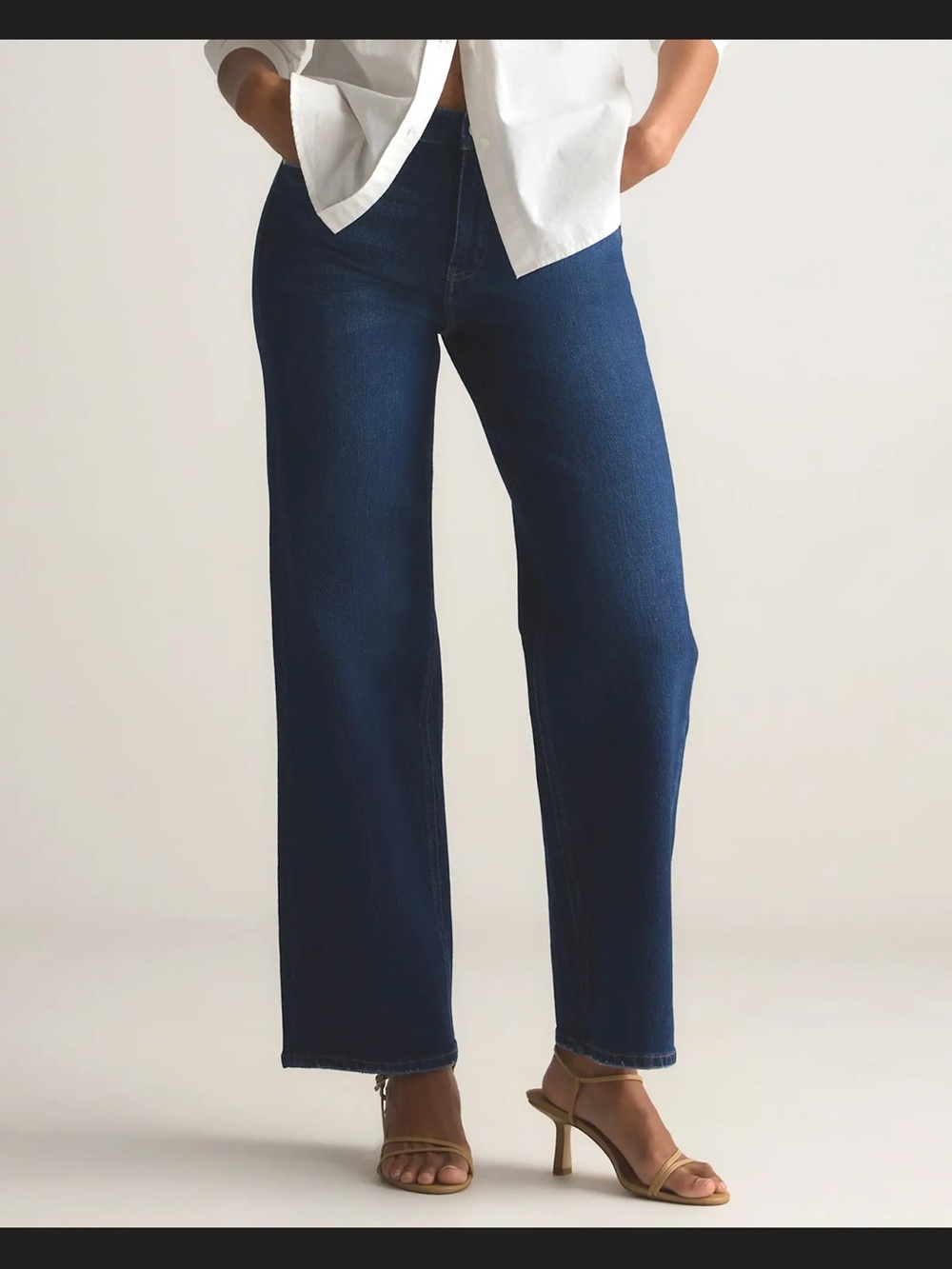 High-Rise Women's Bella Stretch Relaxed Straight Fit Jeans